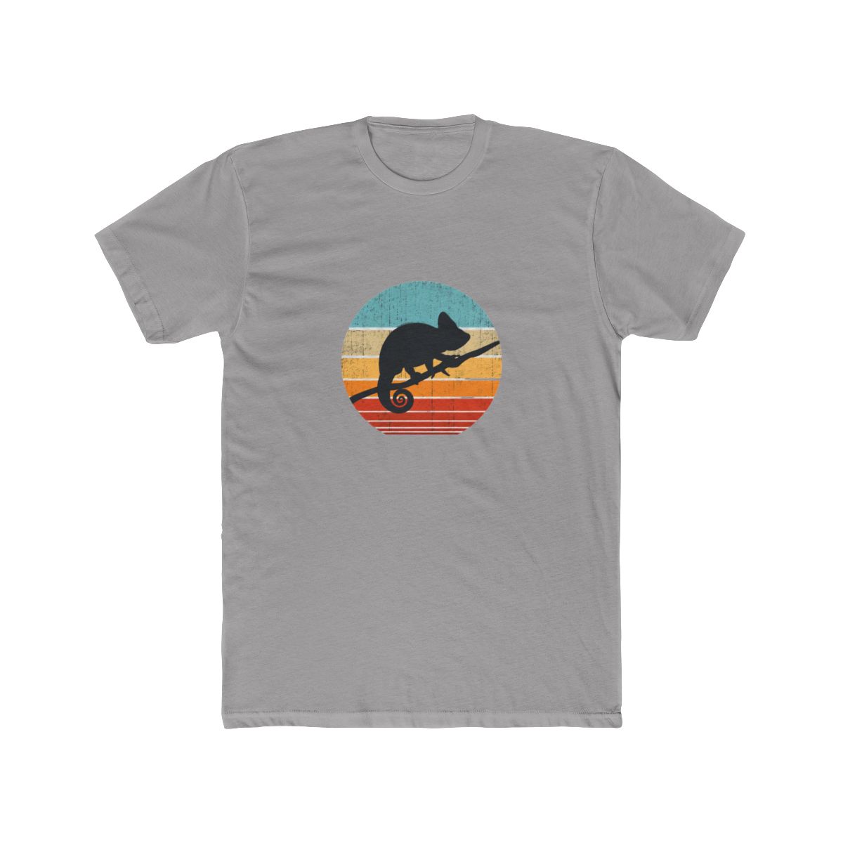 Vintage Chameleon Sunset Graphic T Shirt - Reptile Lover Gift