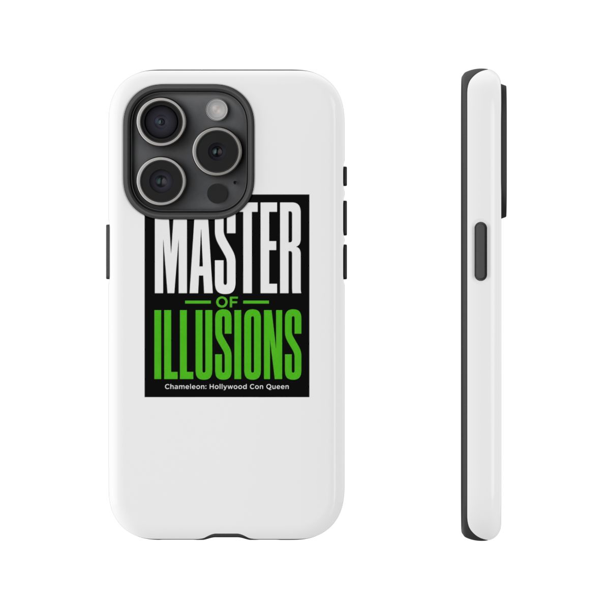 Chameleon: Hollywood Con Queen "Master of Illusions" Phone Case - alternate angle 3, merchandise