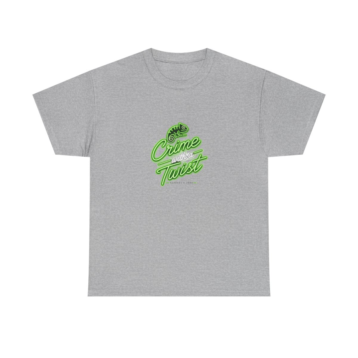 Chameleon: Hollywood Con Queen "Crime with a Twist" Unisex Tee - alternate angle 2, merchandise