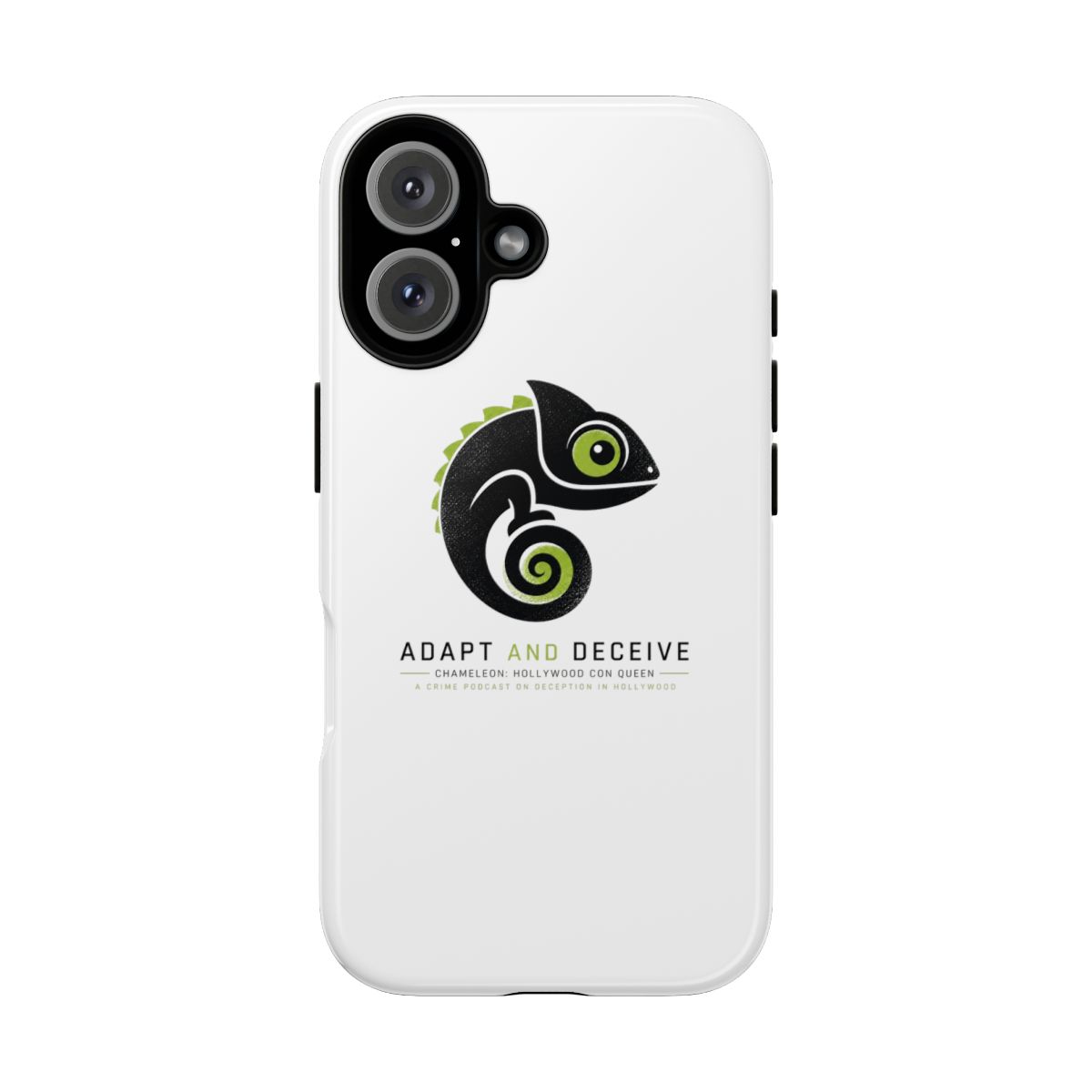 Chameleon: Hollywood Con Queen "Adapt and Deceive" Phone Case - alternate angle 3, merchandise