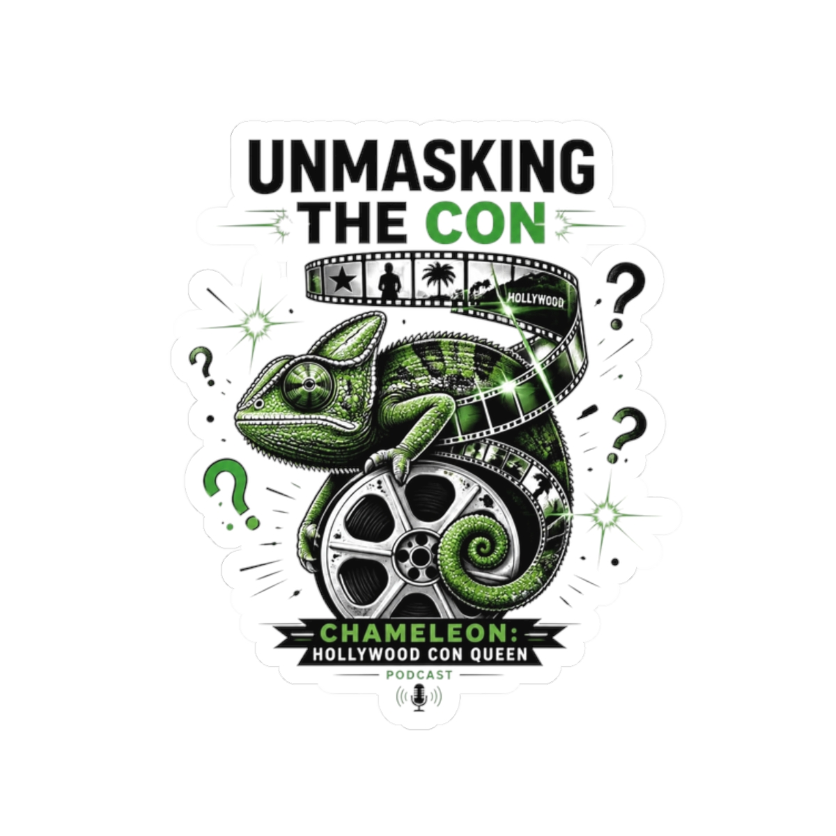 Chameleon: Hollywood Con Queen "Unmasking the Con" Sticker - Official Stickers merchandise